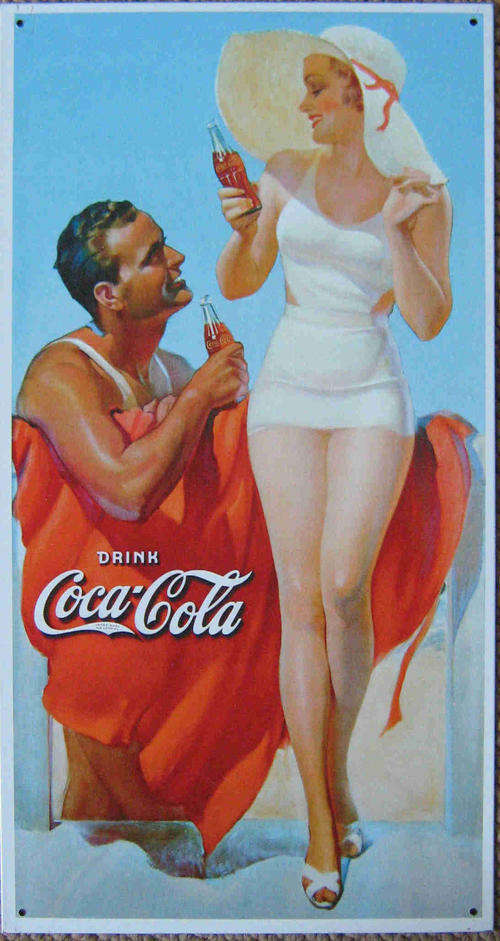 Coca-Cola metal sign                                                                            mt10