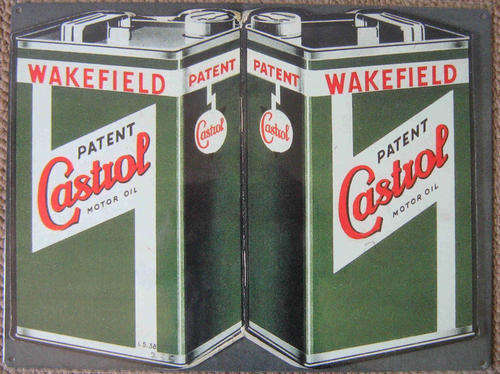 Castrol motor oil vintage style heavy metal sign