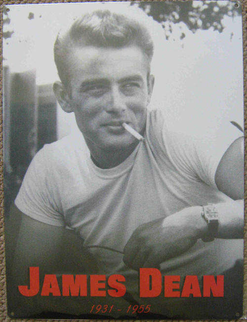 James Dean. Vintage style metal sign