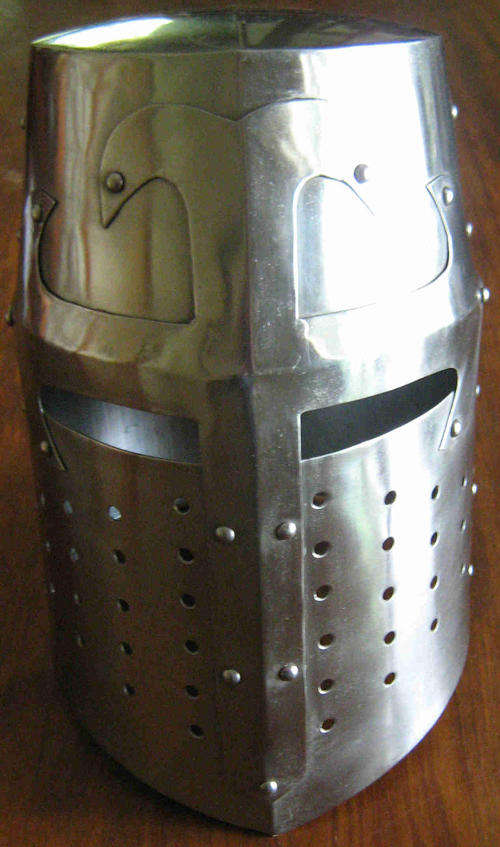 Crusader helmet, iron