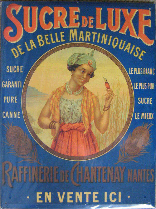 Sucre De Lux. Vintage style metal sign