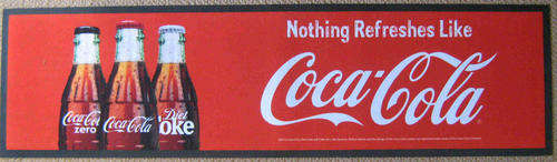 Coca-Cola bar runner/ bar mat/  wetstop,very rare.                bw7