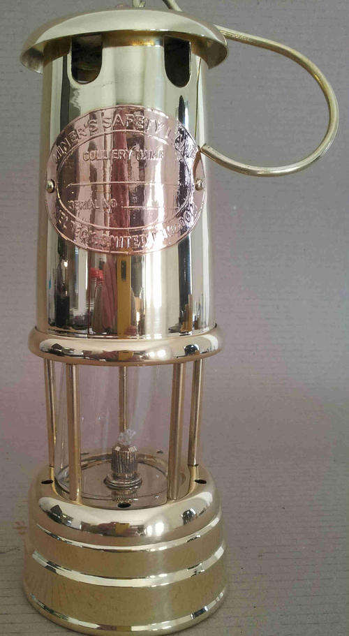 Miners Lantern. Solid brass