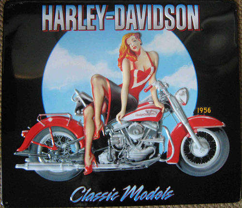Harley Davidson embossed metal sign