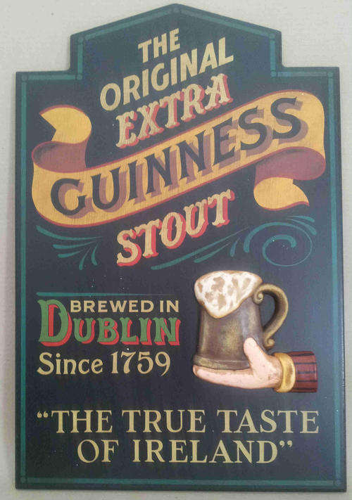 Guinness 3D bar sign from UK