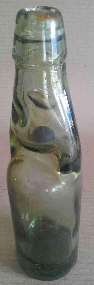 Marble top antique bottle