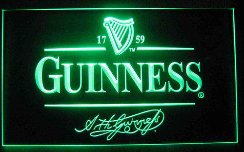 Guinness neon electric bar sign. 220v                        bd2