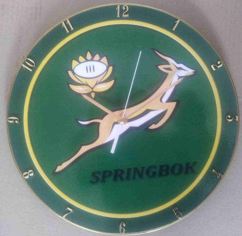 Springbok Logo vinyl clock                                                       clk2