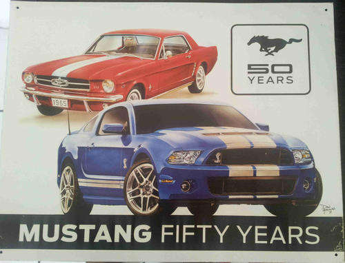 Ford Mustang 50 Years anniversary  metal sign                             mt20