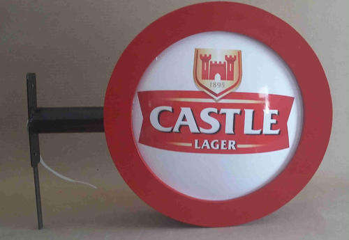 Castle beer double sided lolly pop light               bd9