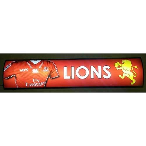 Lions. Pub,bar, man cave,  advert light box . LED.