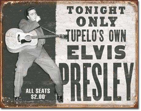 Elvis Presley vintage style metal sign