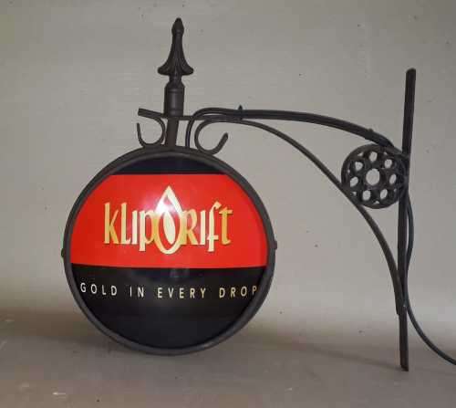 Klipdrift Pub /bar/ man cave / garage / station double sided advert light. LED.