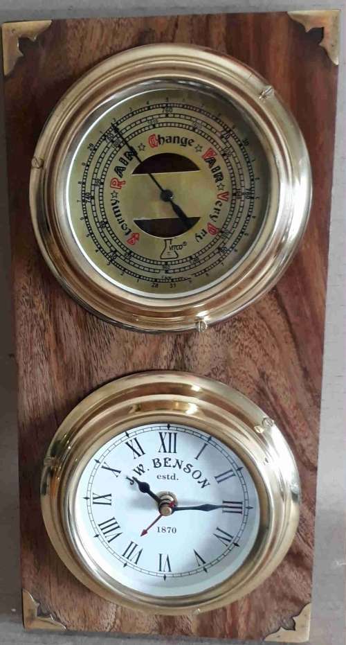 Barometer, clock wall display