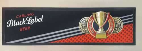 Carling black label bar mat, wetstop/ bar runner