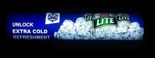 Castle lite. pub,bar, man cave,  advert light box . LED.