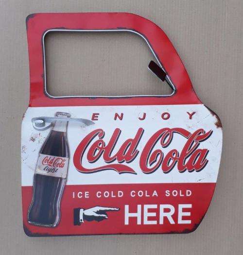 Coca-cola lite man cave /garage decor.