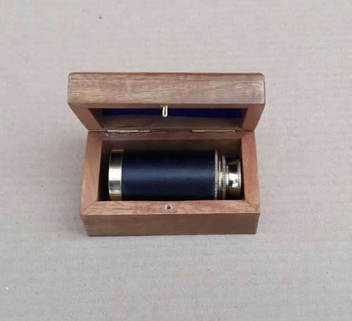 telescope in Rose wood box.