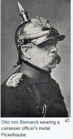 German officers Pickelhauber helmet