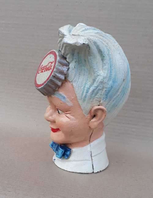 Coca-cola. Sprite boy Cast iron Money  bank