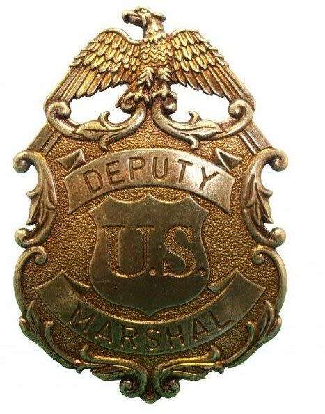 Eagle marshal metal badge.112/L