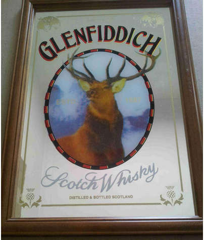 Glenfiddich Scotch Whisky  bar mirror