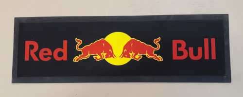Red bull bar mat, wetstop/ bar runner. 70 cm x 22 cm