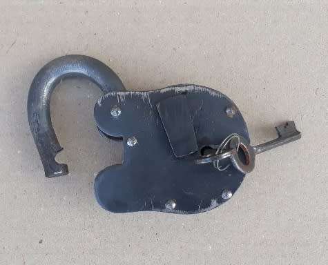 Antique Padlock. Functional