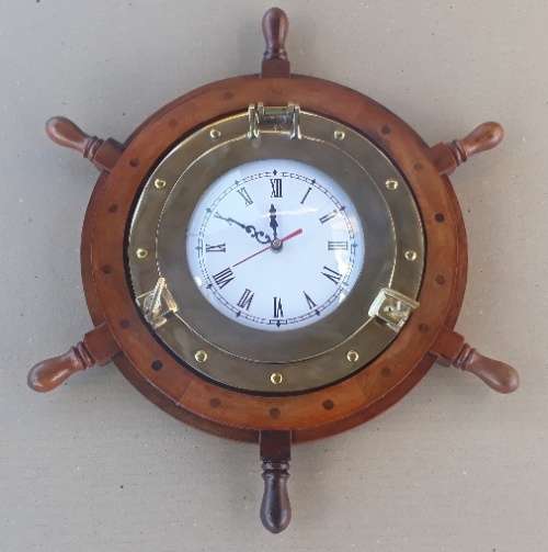 Decorative Ships Wheel Clock