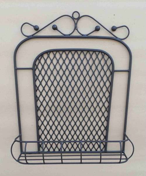 Garden Iron Lattice Wall Shelf