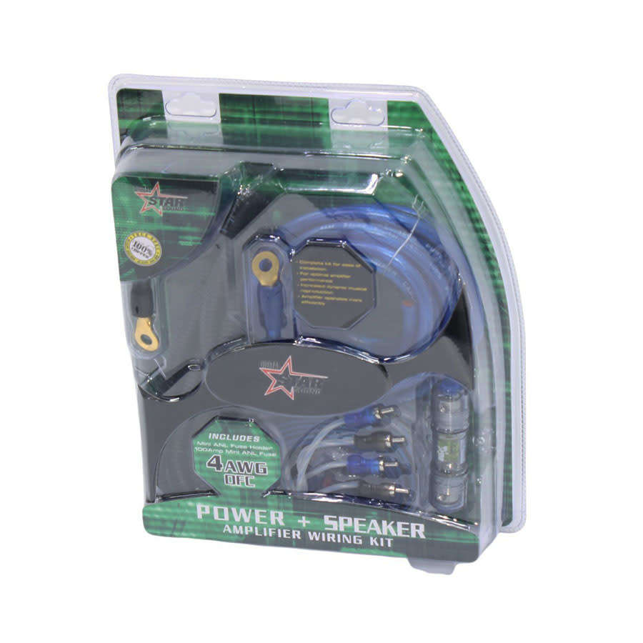STARSOUND SSAK-409CU 100% COPPER 4 GAUGE WIRING KIT
