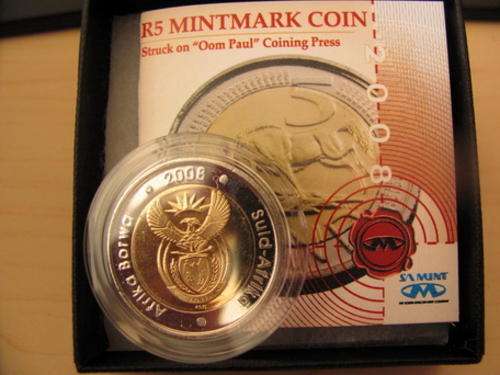 2008 Oom Paul Coin World Mintmark R5