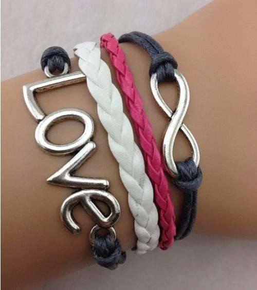 Bracelet- Infinity and love