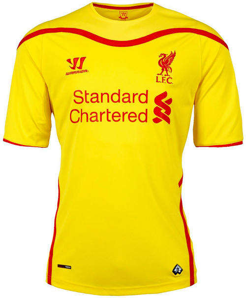 LIVERPOOL 14/15 AWAY !!!  SIZE : LARGE !! WITH BPL BADGES !!!!