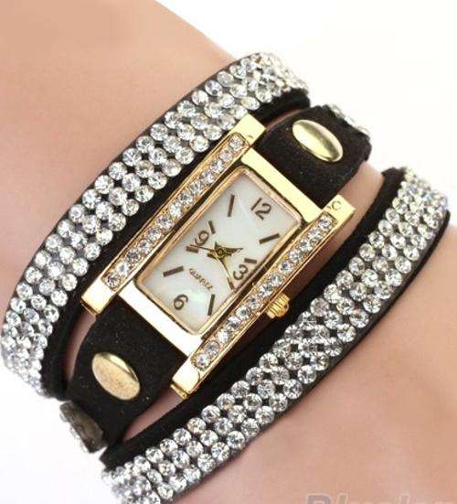 Wrap around diamante Bracelet Watch, loads of colours to choose from !