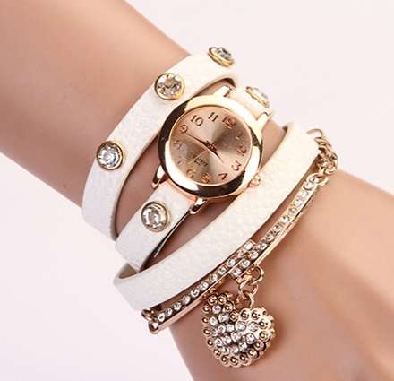 Wrap-Around Diamante Watches