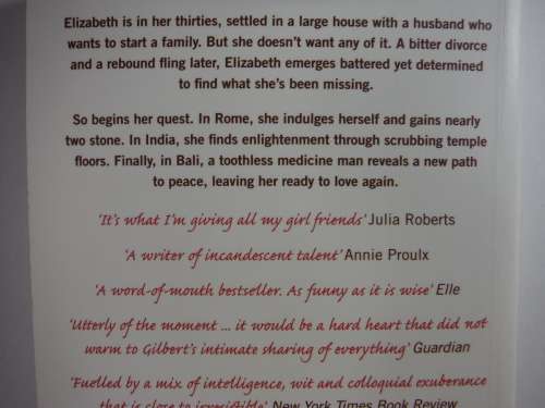 Eat, Pray, Love : One Woman's Search for Everything - Elizabeth Gilbert