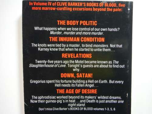 Clive Barker's Books of Blood : Volume 4