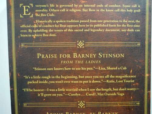 The Bro Code - Barney Stinson  With Matt Kuhn