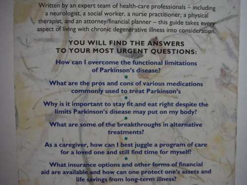 Parkinson`s Disease by  Dr Abraham  Lieberman and F Williams