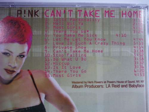 Pink- Can`t Take Me Home - CD