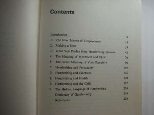 The Hidden Language of your Handwriting - James Greene and David Lewis (HARDCOVER)