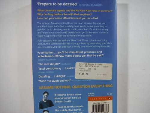 Freakonomics- Steven D. Levitt and Stephen J. Dubner