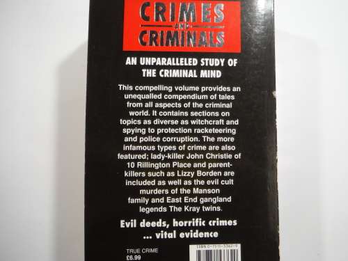 Crimes And Criminals- An Unparalleled Study Of TheCrimnal Mind