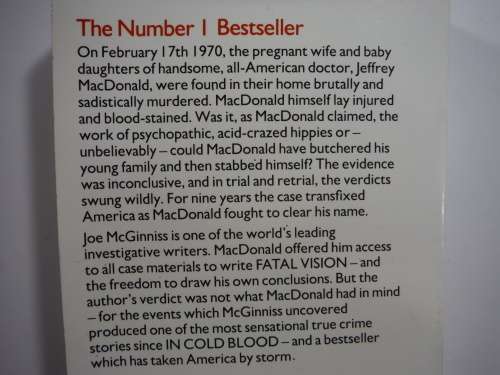 Fatal Vision- Joe McGinniss