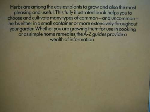 The Herb Garden- Philippa Back : Practical Gardeners` Guides