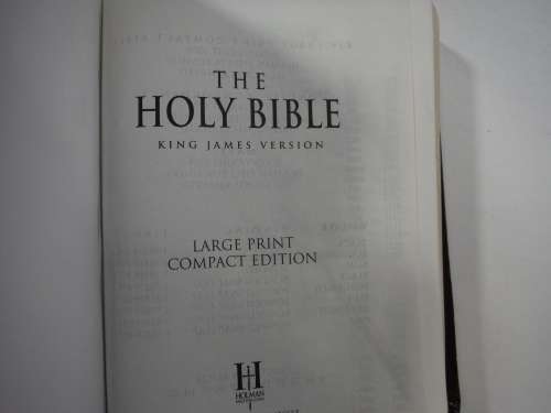 Holy Bible- King James Version: Large Print Compact Bible.