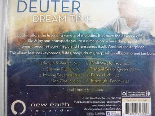 Dream Time- Deuter (New Earth) CD