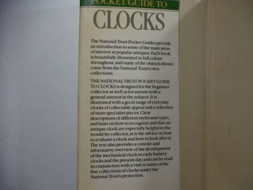 The National Trust Pocket Guide To Clocks- Jonathan Betts
