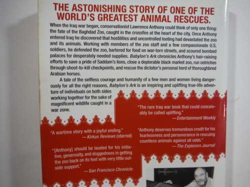 Babylon`s Ark- Lawrence  Anthony  with Graham Spence.(SOFTCOVER)